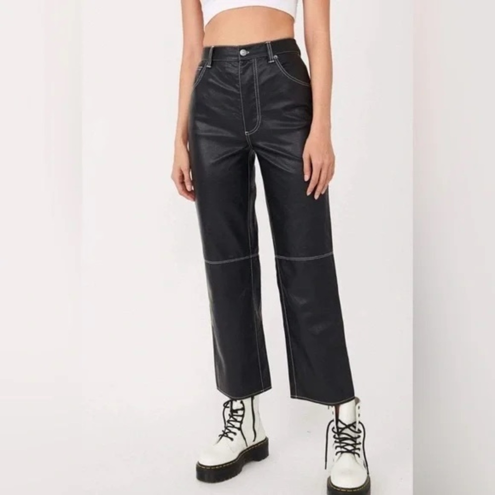 Free People The It Factor Vegan Leather Pants